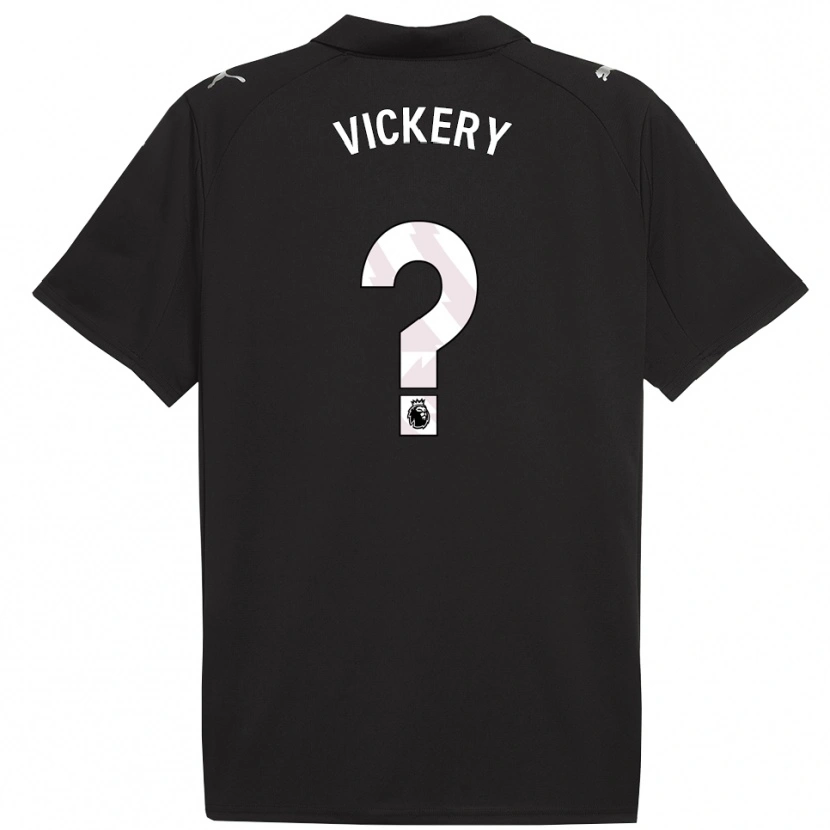 Danxen Homme Maillot Ben Vickery #0 Noir Blanc Tenues Extérieur 2025/26 T-Shirt