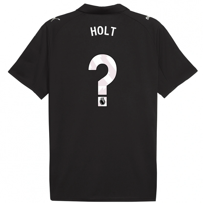 Danxen Homme Maillot Charlie Holt #0 Noir Blanc Tenues Extérieur 2025/26 T-Shirt