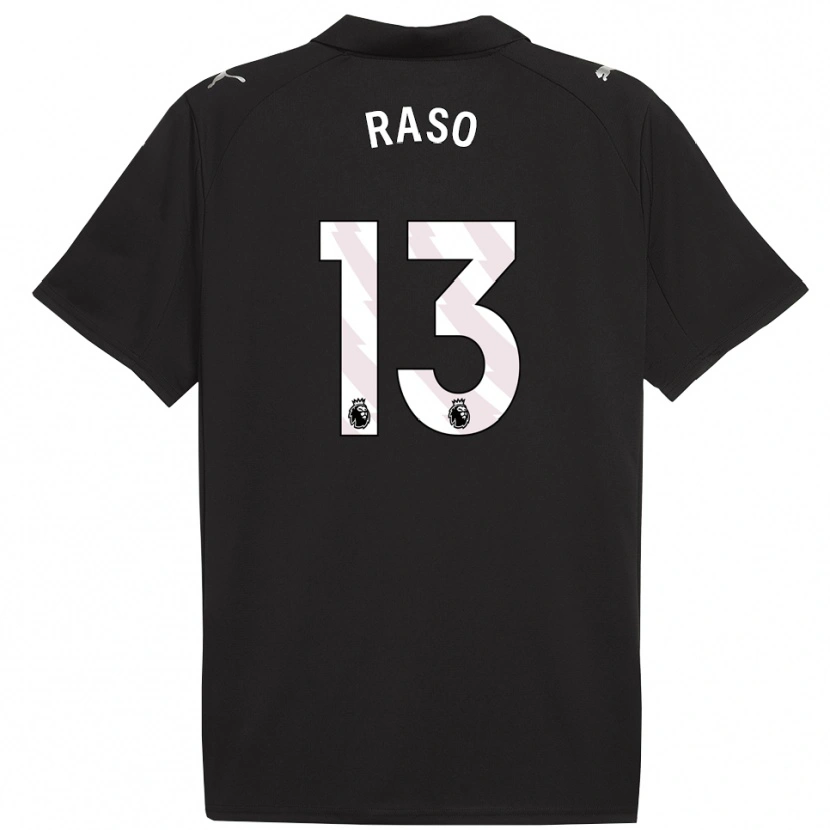 Danxen Homme Maillot Hayley Raso #13 Noir Blanc Tenues Extérieur 2025/26 T-Shirt