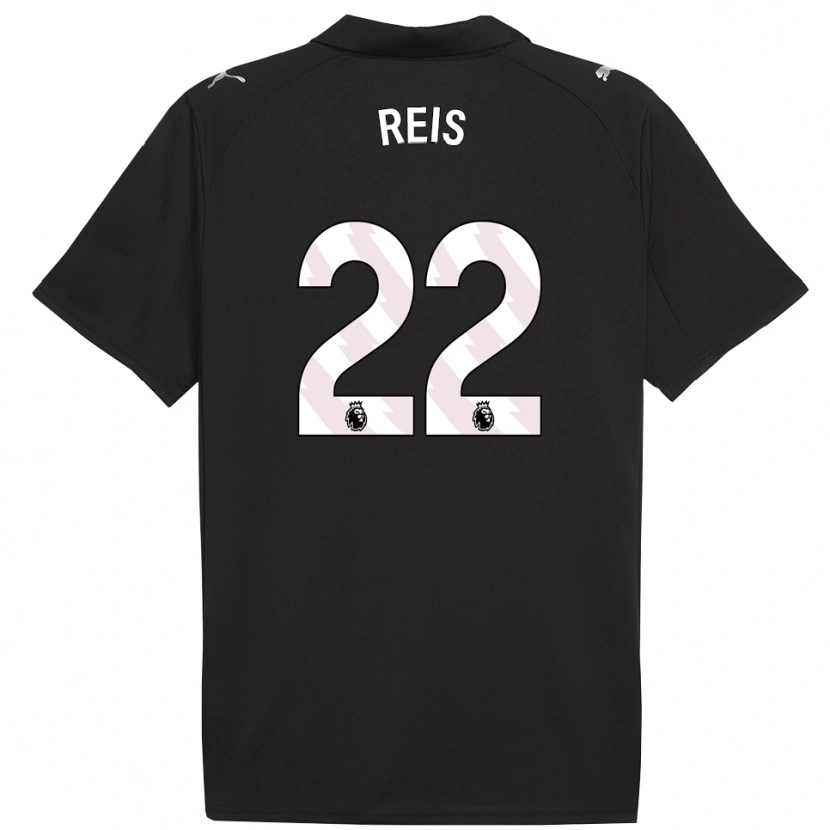 Danxen Homme Maillot Vitor Reis #22 Noir Blanc Tenues Extérieur 2025/26 T-Shirt