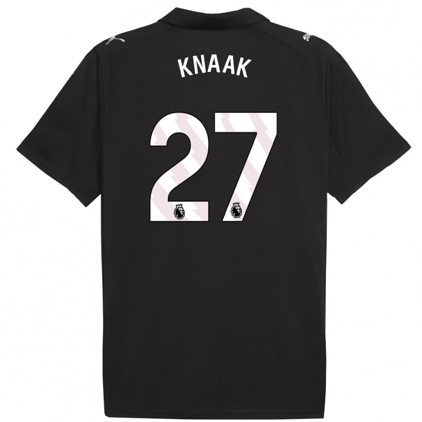 Danxen Homme Maillot Rebecca Knaak #27 Noir Blanc Tenues Extérieur 2025/26 T-Shirt
