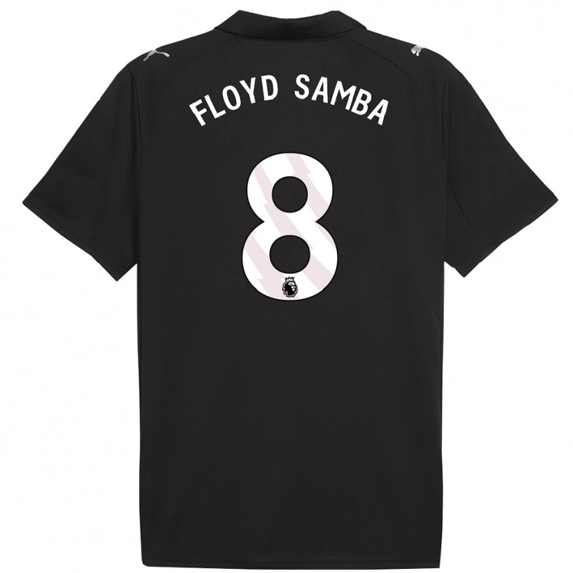 Danxen Homme Maillot Floyd Samba #8 Noir Blanc Tenues Extérieur 2025/26 T-Shirt