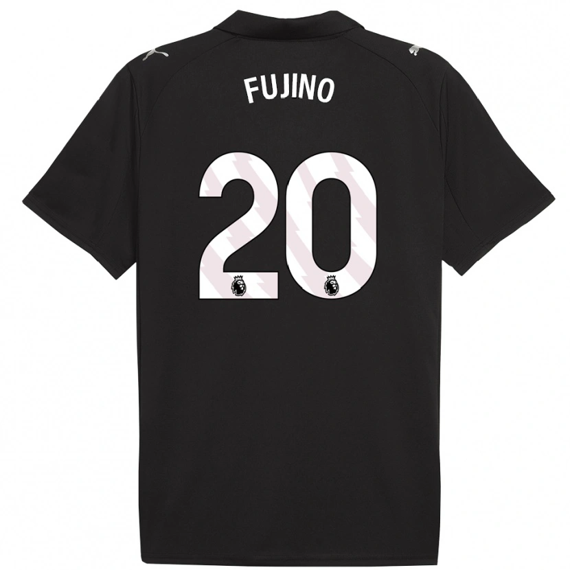 Danxen Homme Maillot Aoba Fujino #20 Noir Blanc Tenues Extérieur 2025/26 T-Shirt