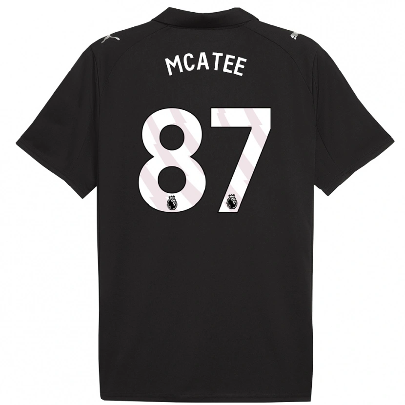 Danxen Homme Maillot James Mcatee #87 Noir Blanc Tenues Extérieur 2025/26 T-Shirt