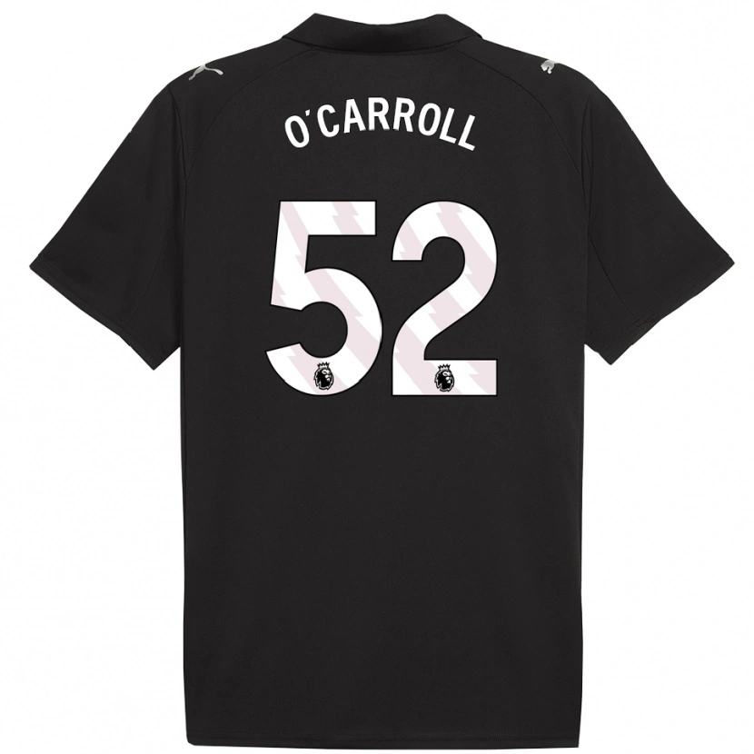 Danxen Homme Maillot Eve O'carroll #52 Noir Blanc Tenues Extérieur 2025/26 T-Shirt