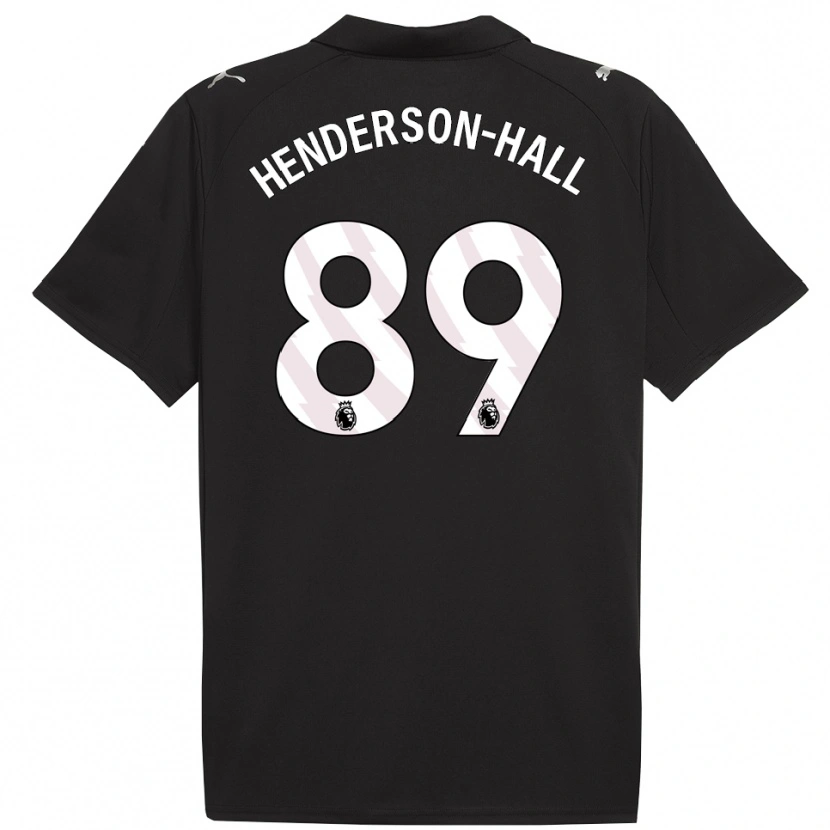 Danxen Homme Maillot Matty Henderson-Hall #89 Noir Blanc Tenues Extérieur 2025/26 T-Shirt