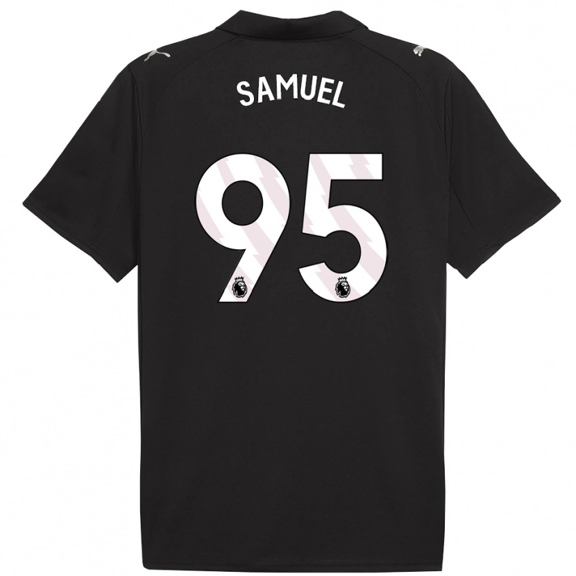 Danxen Homme Maillot Lakyle Samuel #95 Noir Blanc Tenues Extérieur 2025/26 T-Shirt