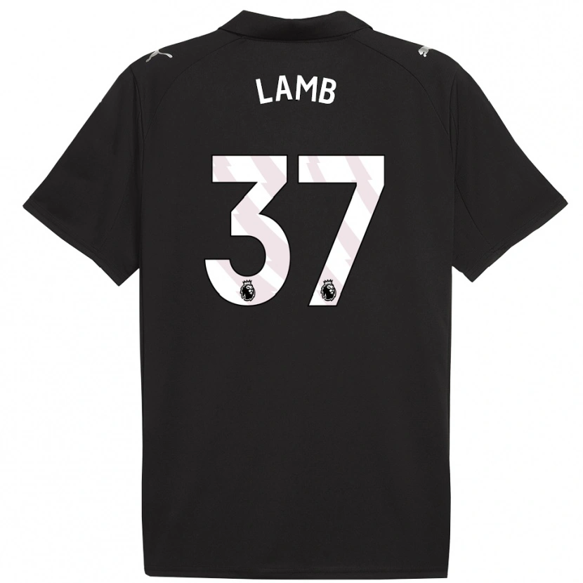 Danxen Homme Maillot Teddie Lamb #37 Noir Blanc Tenues Extérieur 2025/26 T-Shirt