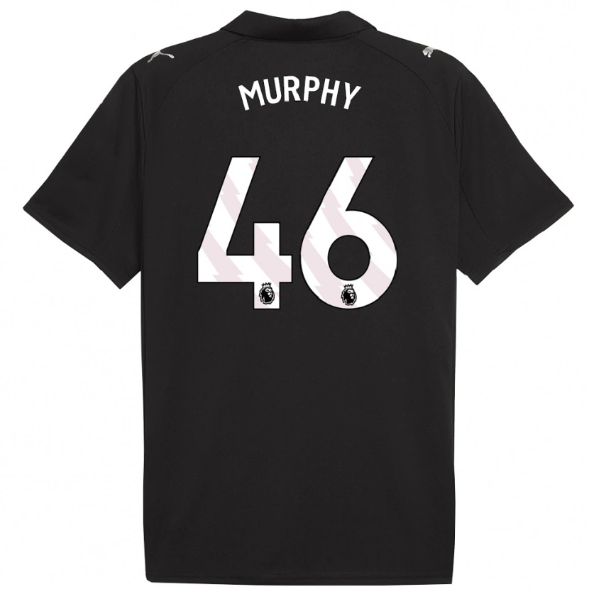 Danxen Homme Maillot Lily Murphy #46 Noir Blanc Tenues Extérieur 2025/26 T-Shirt