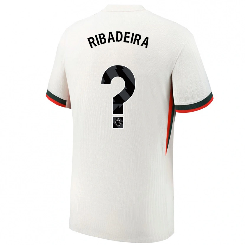 Danxen Homme Maillot Louna Ribadeira #0 Blanc Vert Tenues Extérieur 2025/26 T-Shirt