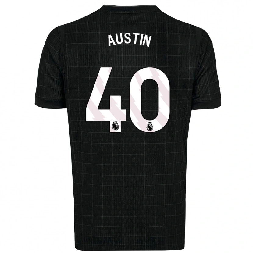 Danxen Homme Maillot Brandon Austin #40 Noir Gris Tenues Extérieur 2025/26 T-Shirt