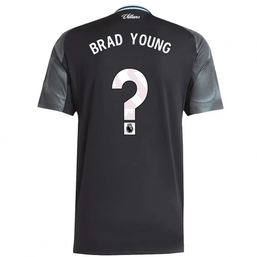 Danxen Homme Maillot Brad Young #0 Noir Bleu Ciel Tenues Extérieur 2025/26 T-Shirt