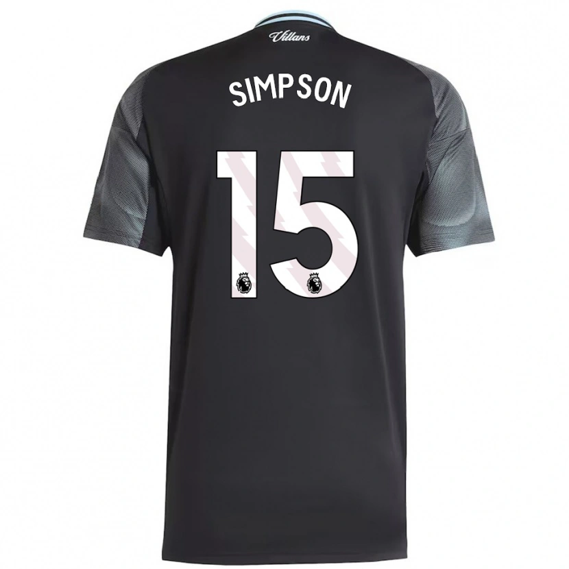Danxen Homme Maillot Ewan Simpson #15 Noir Bleu Ciel Tenues Extérieur 2025/26 T-Shirt
