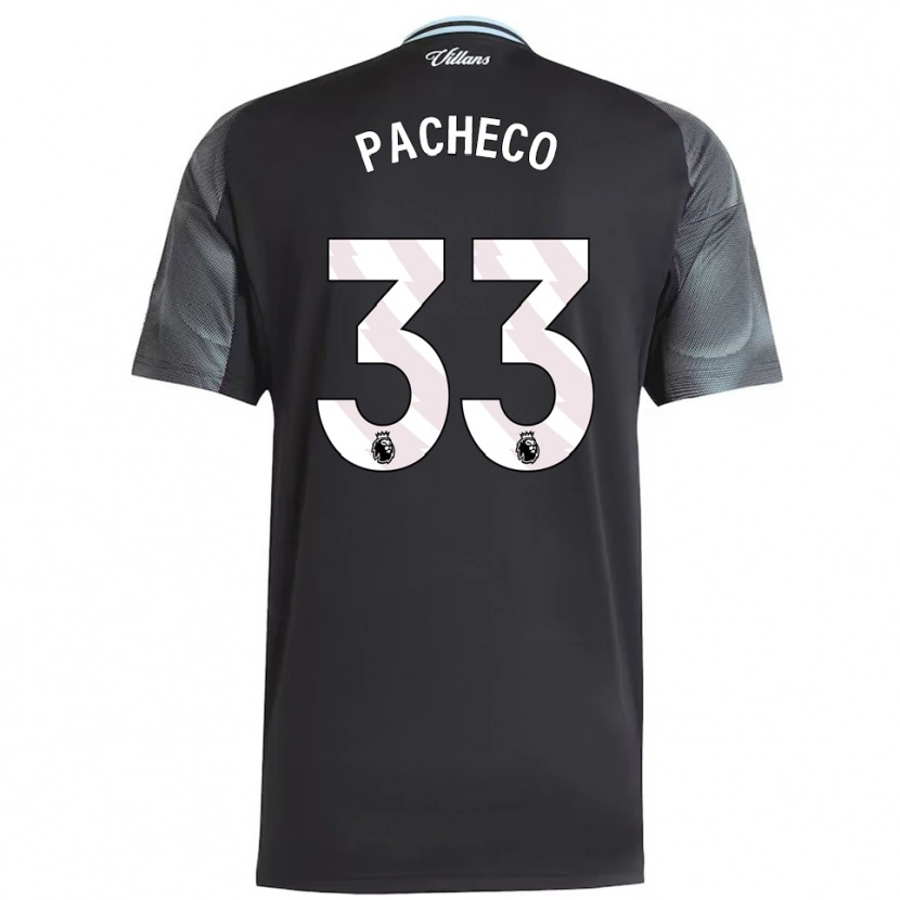 Danxen Homme Maillot Maz Pacheco #33 Noir Bleu Ciel Tenues Extérieur 2025/26 T-Shirt