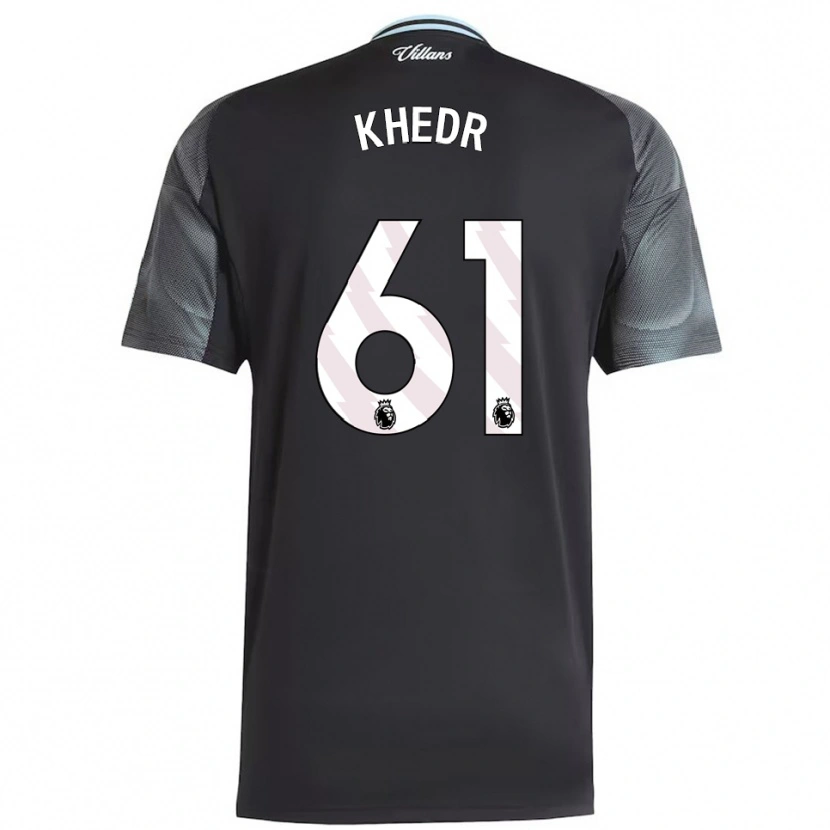 Danxen Homme Maillot Omar Khedr #61 Noir Bleu Ciel Tenues Extérieur 2025/26 T-Shirt