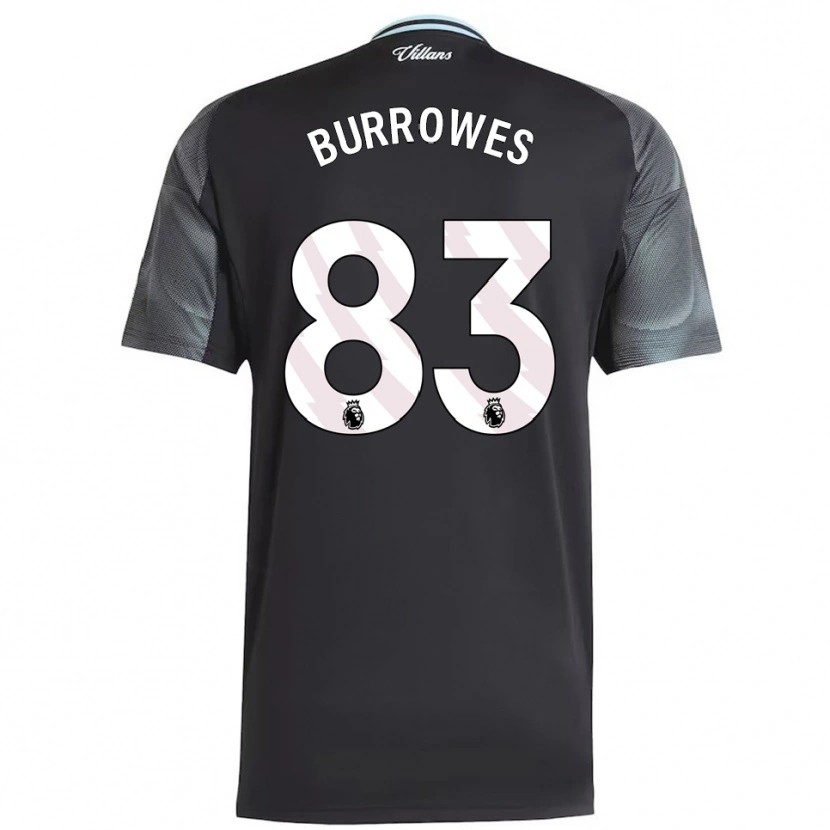 Danxen Homme Maillot Bradley Burrowes #83 Noir Bleu Ciel Tenues Extérieur 2025/26 T-Shirt