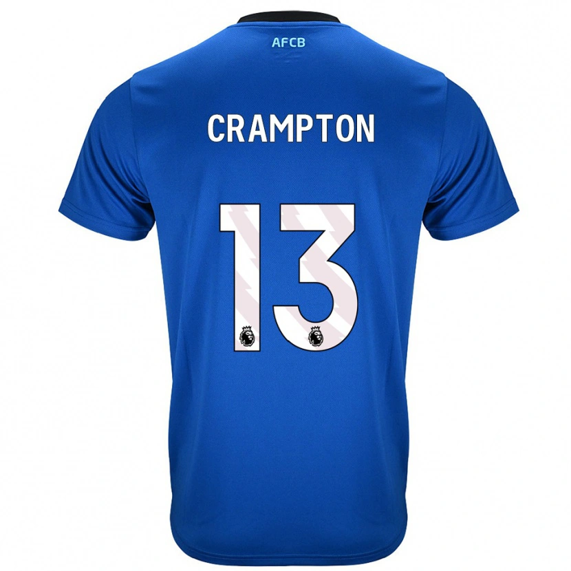 Danxen Homme Maillot Kai Crampton #13 Bleu Noir Tenues Extérieur 2025/26 T-Shirt