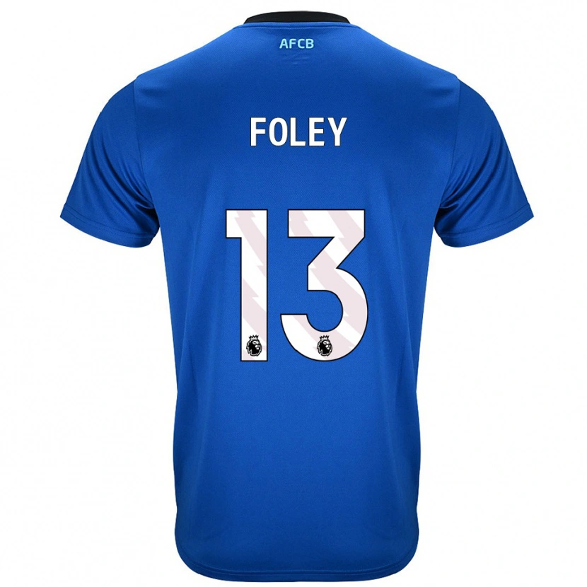Danxen Homme Maillot Erin Foley #13 Bleu Noir Tenues Extérieur 2025/26 T-Shirt