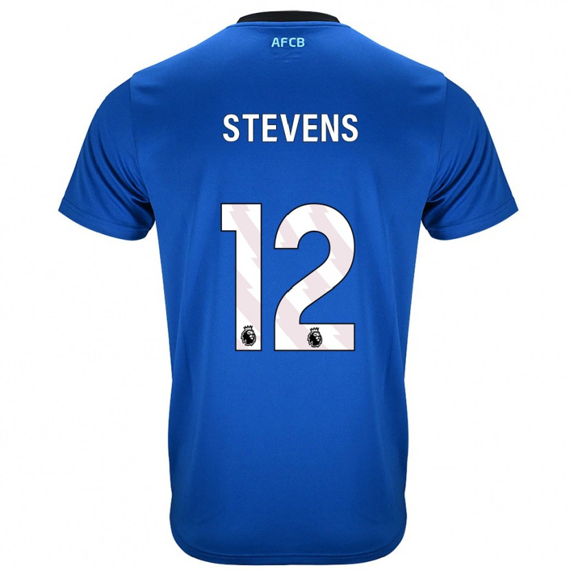 Danxen Homme Maillot Charlie Stevens #12 Bleu Noir Tenues Extérieur 2025/26 T-Shirt