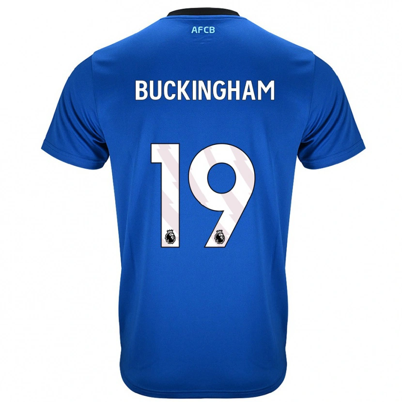 Danxen Homme Maillot Alisha Buckingham #19 Bleu Noir Tenues Extérieur 2025/26 T-Shirt
