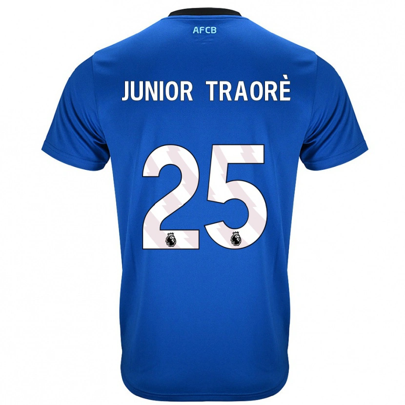 Danxen Homme Maillot Hamed Junior Traoré #25 Bleu Noir Tenues Extérieur 2025/26 T-Shirt
