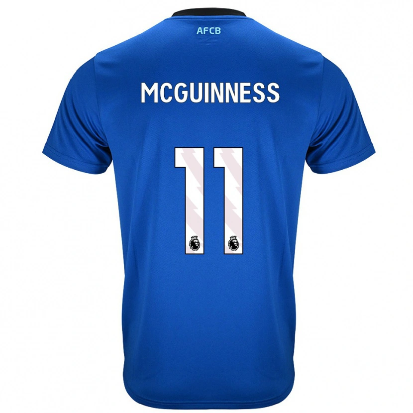 Danxen Homme Maillot Gemma Mcguinness #11 Bleu Noir Tenues Extérieur 2025/26 T-Shirt