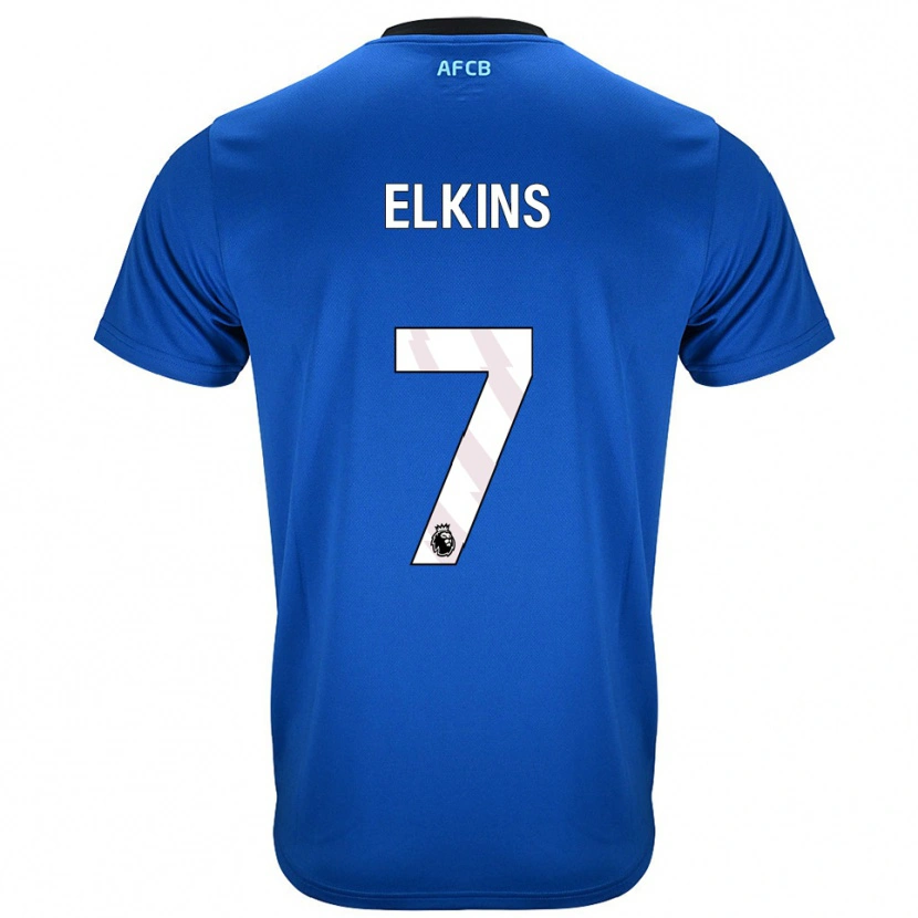 Danxen Homme Maillot Elle Elkins #7 Bleu Noir Tenues Extérieur 2025/26 T-Shirt