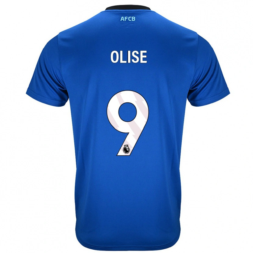 Danxen Homme Maillot Josh Hamilton-Olise #9 Bleu Noir Tenues Extérieur 2025/26 T-Shirt