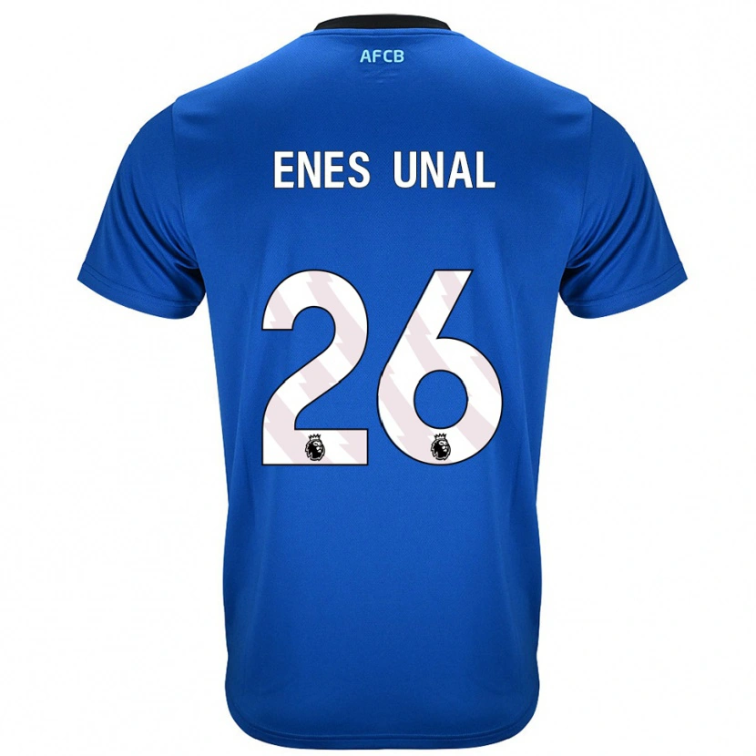 Danxen Homme Maillot Enes Ünal #26 Bleu Noir Tenues Extérieur 2025/26 T-Shirt
