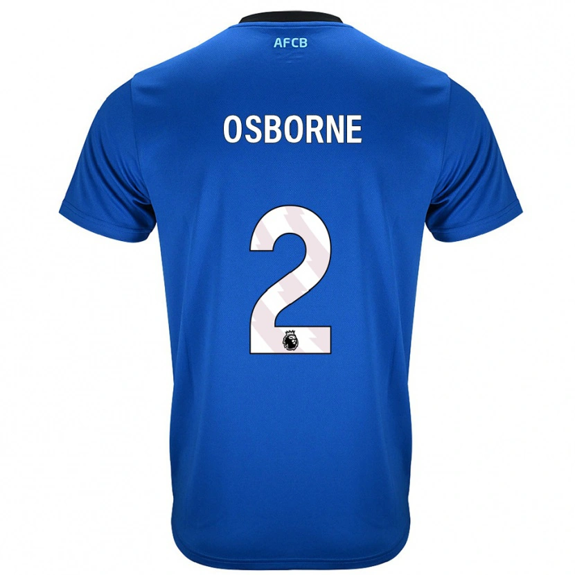 Danxen Homme Maillot Charlie Osborne #2 Bleu Noir Tenues Extérieur 2025/26 T-Shirt
