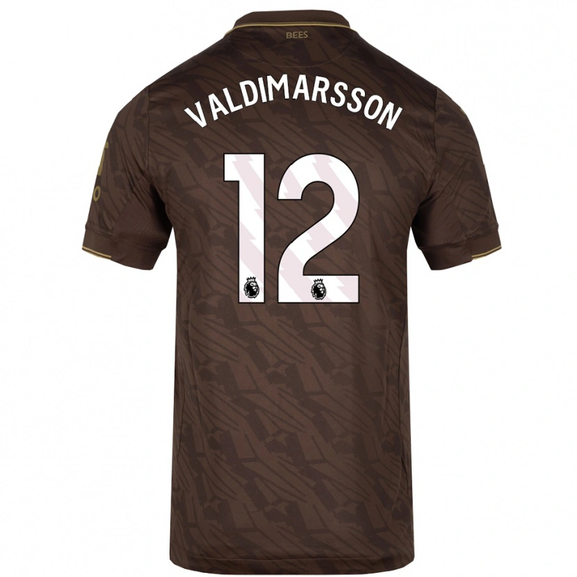 Danxen Homme Maillot Hákon Rafn Valdimarsson #12 Marron Or Tenues Extérieur 2025/26 T-Shirt