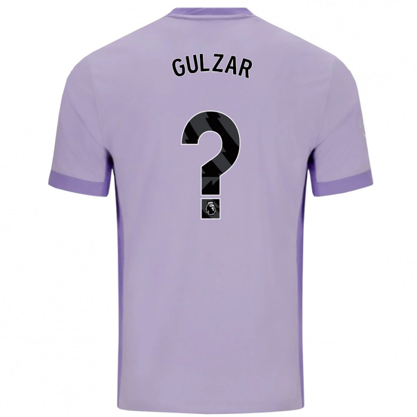 Danxen Homme Maillot Layth Gulzar #0 Taro Violet Blanc Tenues Extérieur 2025/26 T-Shirt