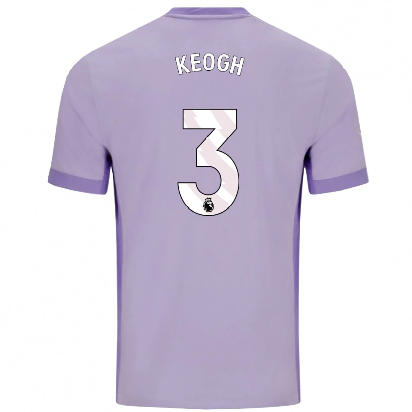 Danxen Homme Maillot Sean Keogh #3 Taro Violet Blanc Tenues Extérieur 2025/26 T-Shirt