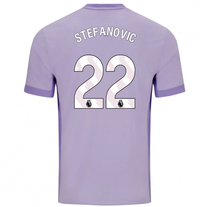 Danxen Homme Maillot Dejana Stefanović #22 Taro Violet Blanc Tenues Extérieur 2025/26 T-Shirt