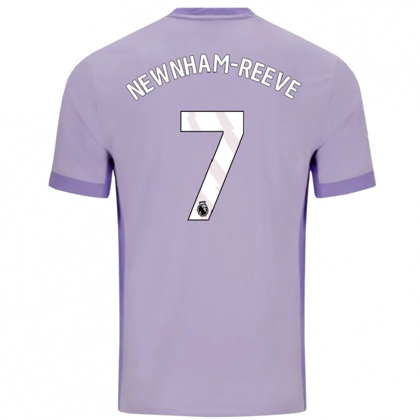 Danxen Homme Maillot Bode Newnham-Reeve #7 Taro Violet Blanc Tenues Extérieur 2025/26 T-Shirt