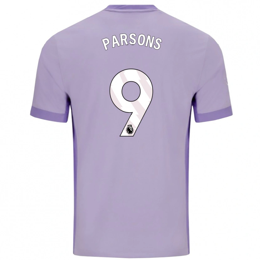 Danxen Homme Maillot Jacob Parsons #9 Taro Violet Blanc Tenues Extérieur 2025/26 T-Shirt