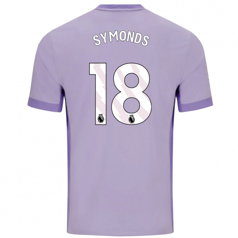 Danxen Homme Maillot Maisie Symonds #18 Taro Violet Blanc Tenues Extérieur 2025/26 T-Shirt