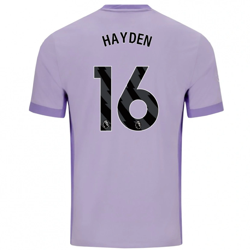 Danxen Homme Maillot Matthew Hayden #16 Taro Violet Blanc Tenues Extérieur 2025/26 T-Shirt