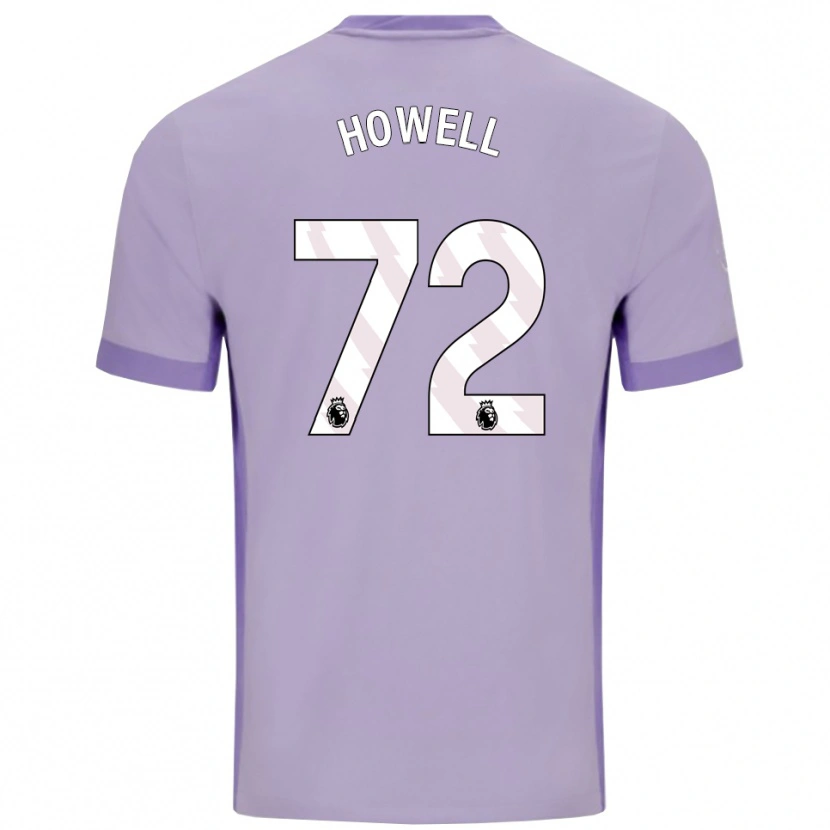 Danxen Homme Maillot Harry Howell #72 Taro Violet Blanc Tenues Extérieur 2025/26 T-Shirt