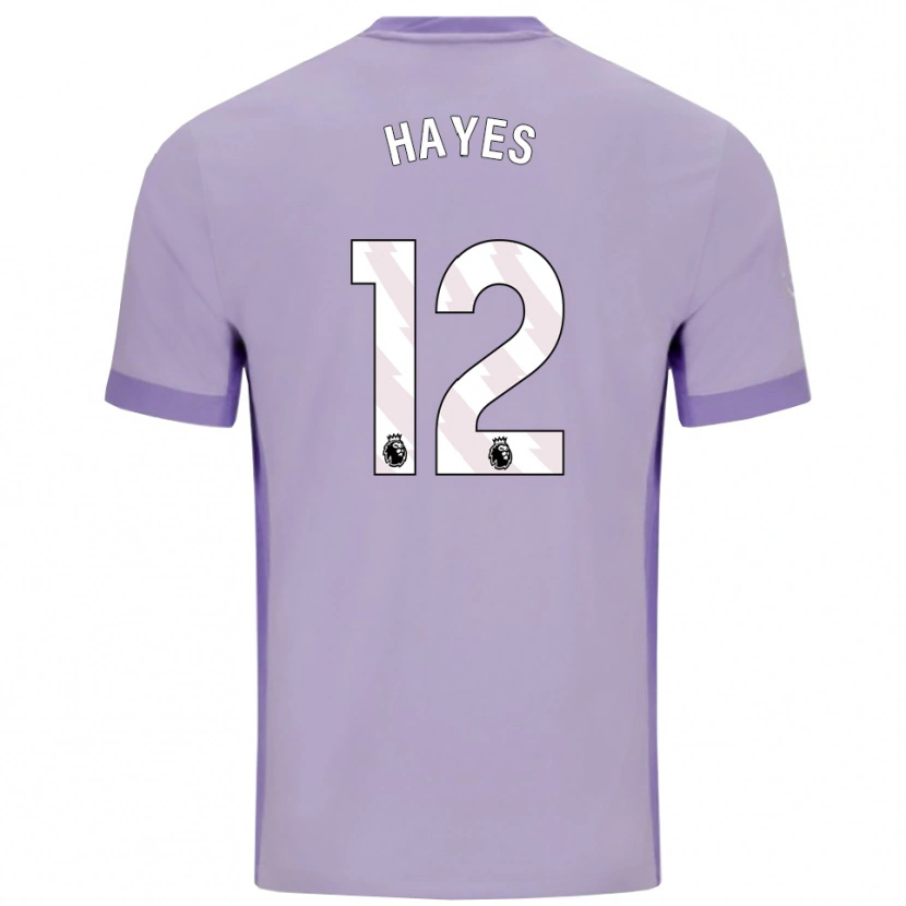 Danxen Homme Maillot Caitlin Hayes #12 Taro Violet Blanc Tenues Extérieur 2025/26 T-Shirt