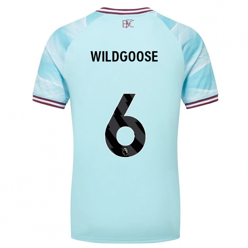 Danxen Homme Maillot Mikayla Wildgoose #6 Bleu Ciel Bourgogne Tenues Extérieur 2025/26 T-Shirt