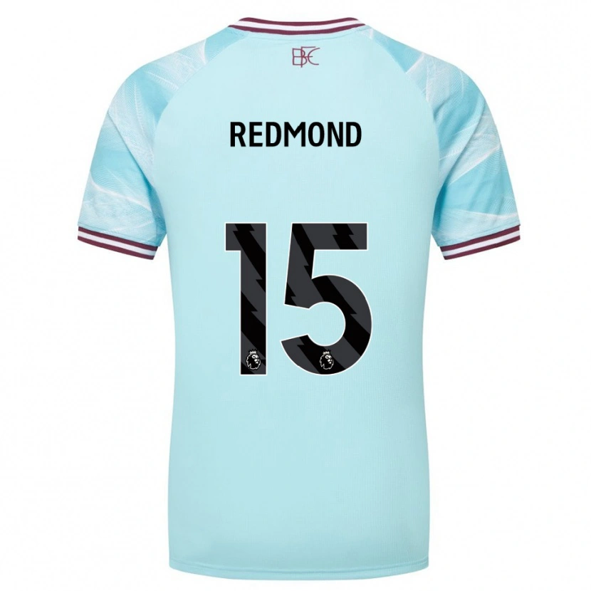 Danxen Homme Maillot Nathan Redmond #15 Bleu Ciel Bourgogne Tenues Extérieur 2025/26 T-Shirt