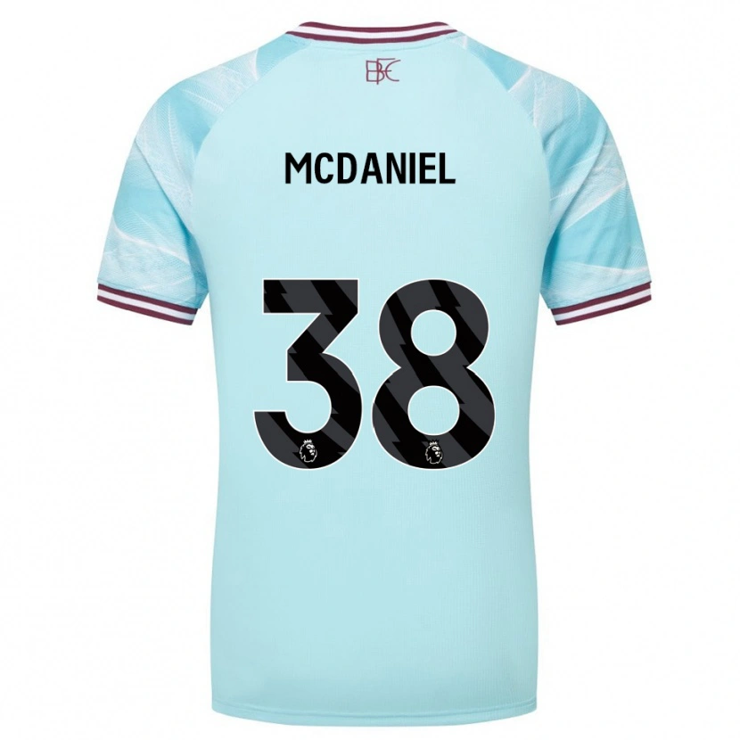 Danxen Homme Maillot Louise Mcdaniel #38 Bleu Ciel Bourgogne Tenues Extérieur 2025/26 T-Shirt
