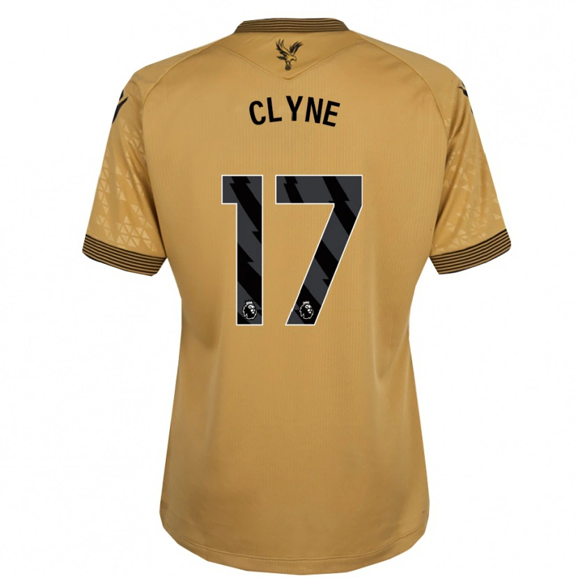 Danxen Homme Maillot Nathaniel Clyne #17 Or Noir Tenues Extérieur 2025/26 T-Shirt