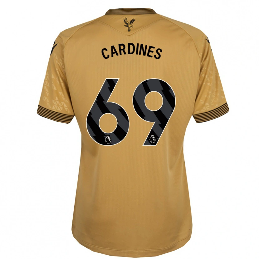 Danxen Homme Maillot Rio Cardines #69 Or Noir Tenues Extérieur 2025/26 T-Shirt