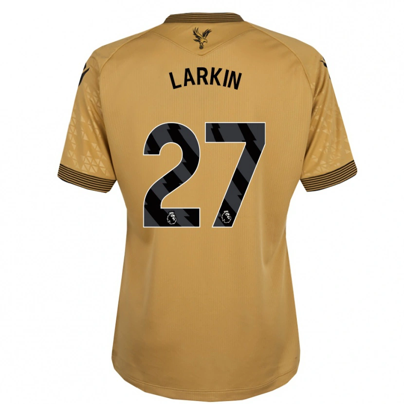 Danxen Homme Maillot Abbie Larkin #27 Or Noir Tenues Extérieur 2025/26 T-Shirt