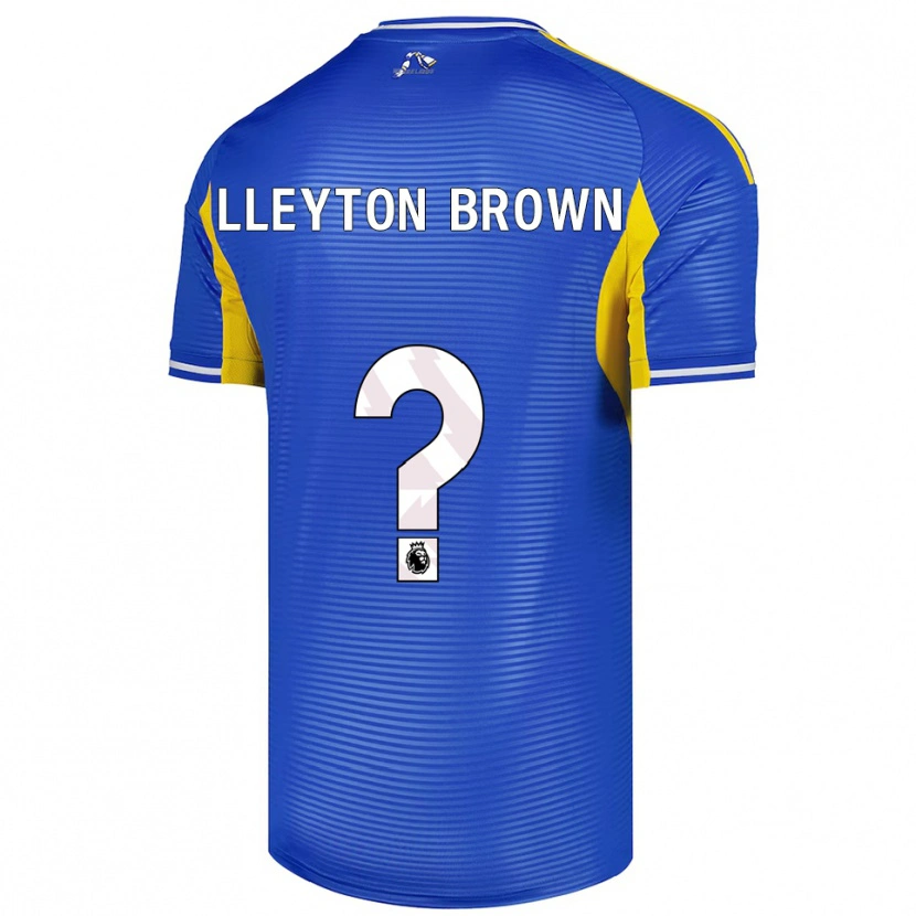 Danxen Homme Maillot Lleyton Brown #0 Bleu Jaune Tenues Extérieur 2025/26 T-Shirt