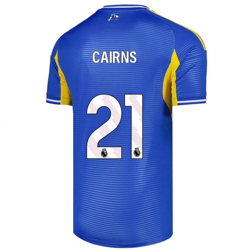 Danxen Homme Maillot Alex Cairns #21 Bleu Jaune Tenues Extérieur 2025/26 T-Shirt