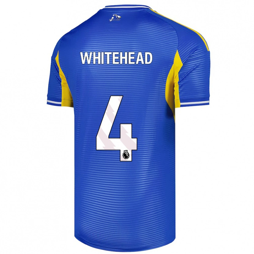 Danxen Homme Maillot Loui Whitehead #4 Bleu Jaune Tenues Extérieur 2025/26 T-Shirt