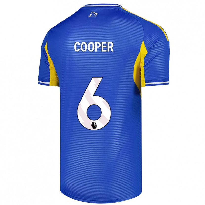 Danxen Homme Maillot Liam Cooper #6 Bleu Jaune Tenues Extérieur 2025/26 T-Shirt